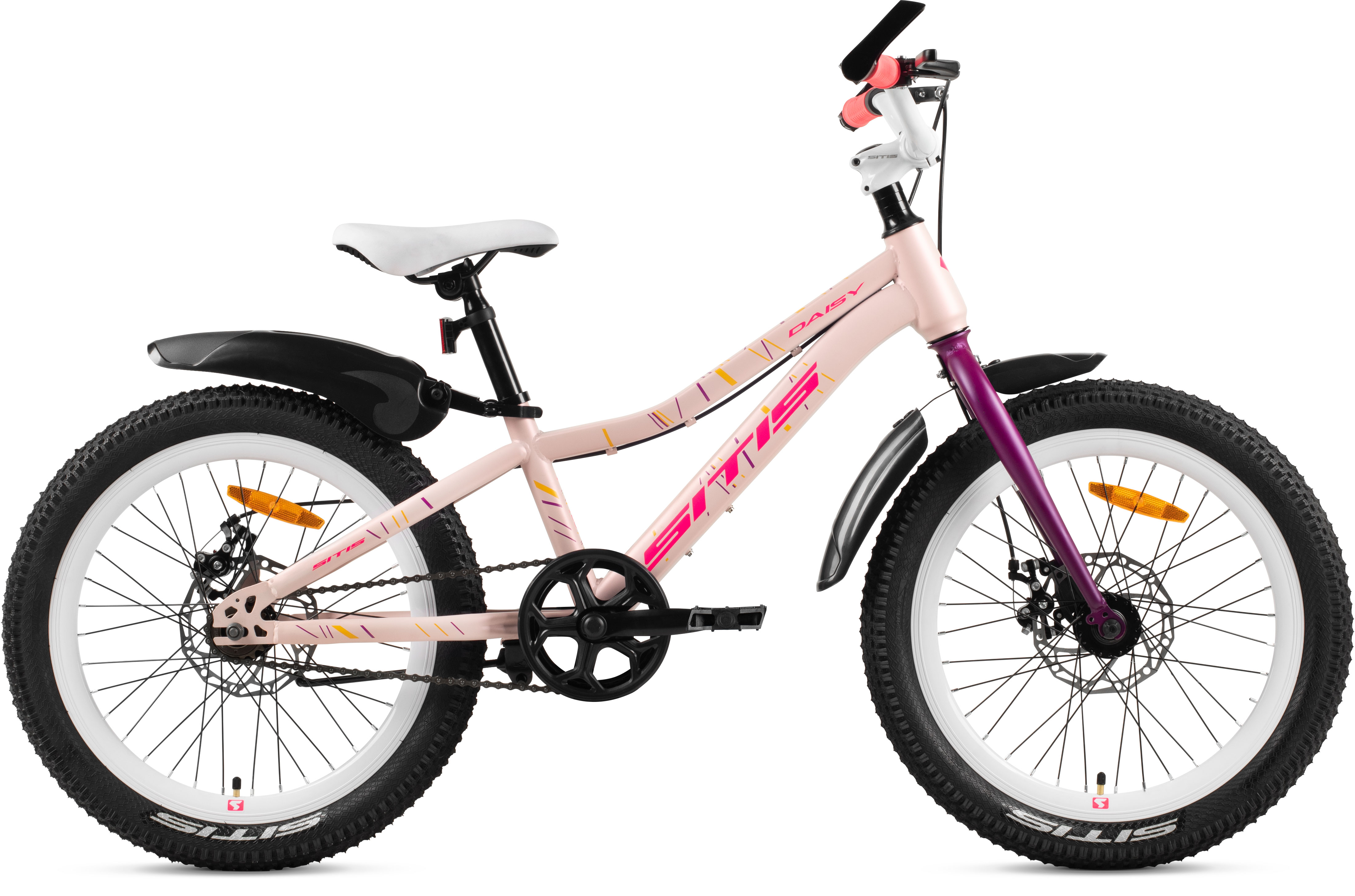 Велосипед SITIS DAISY RIGID SINGLE MD 20" (2026) Pink-Purple-White