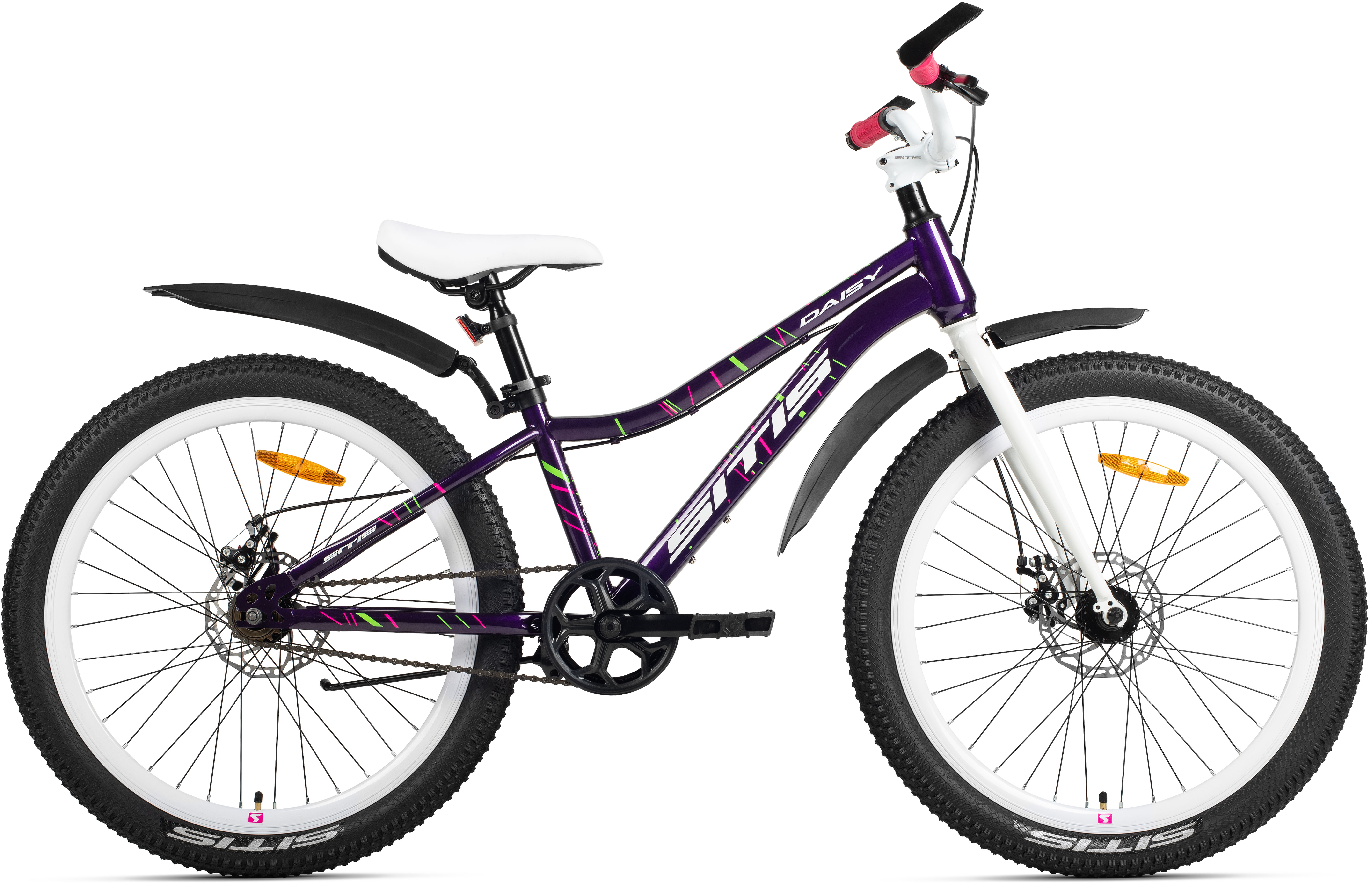 Велосипед SITIS DAISY RIGID SINGLE 24" (2026) Purple-White