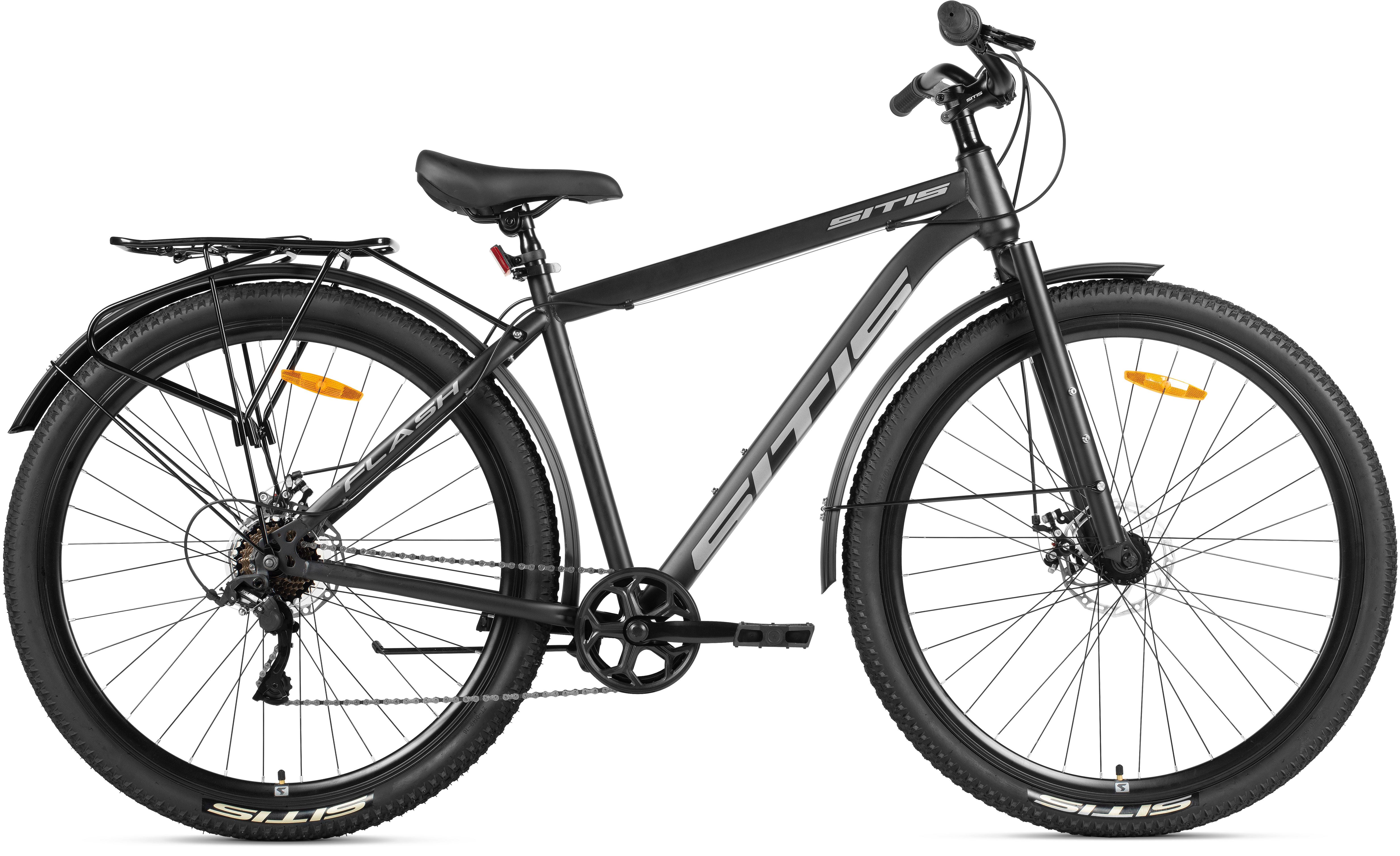Велосипед SITIS FLASH RIGID 7speed 29" (2026) Black-Grey
