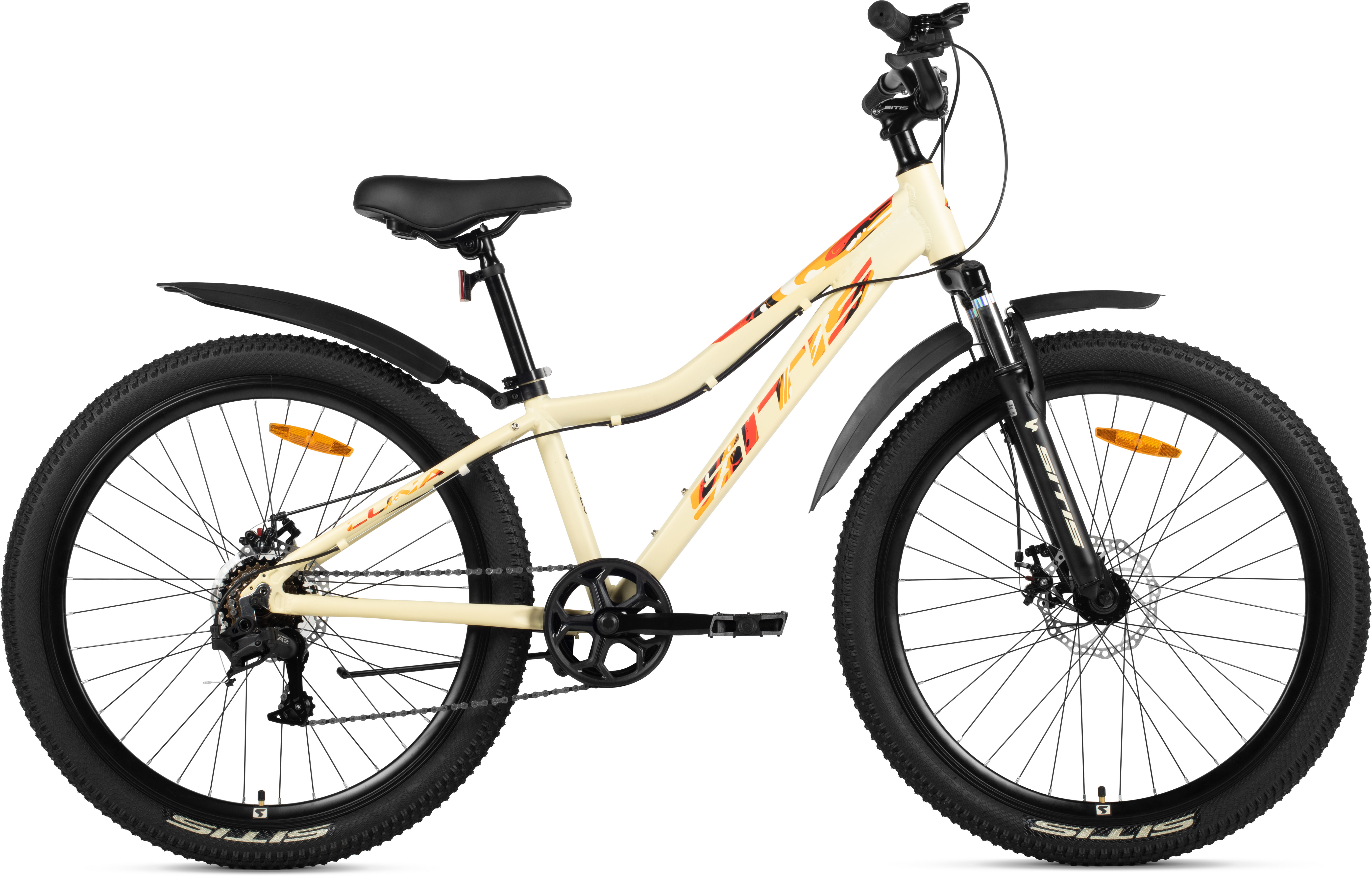Велосипед SITIS LUNA 7SP MD 26" (2026) Beige-Orange-Black