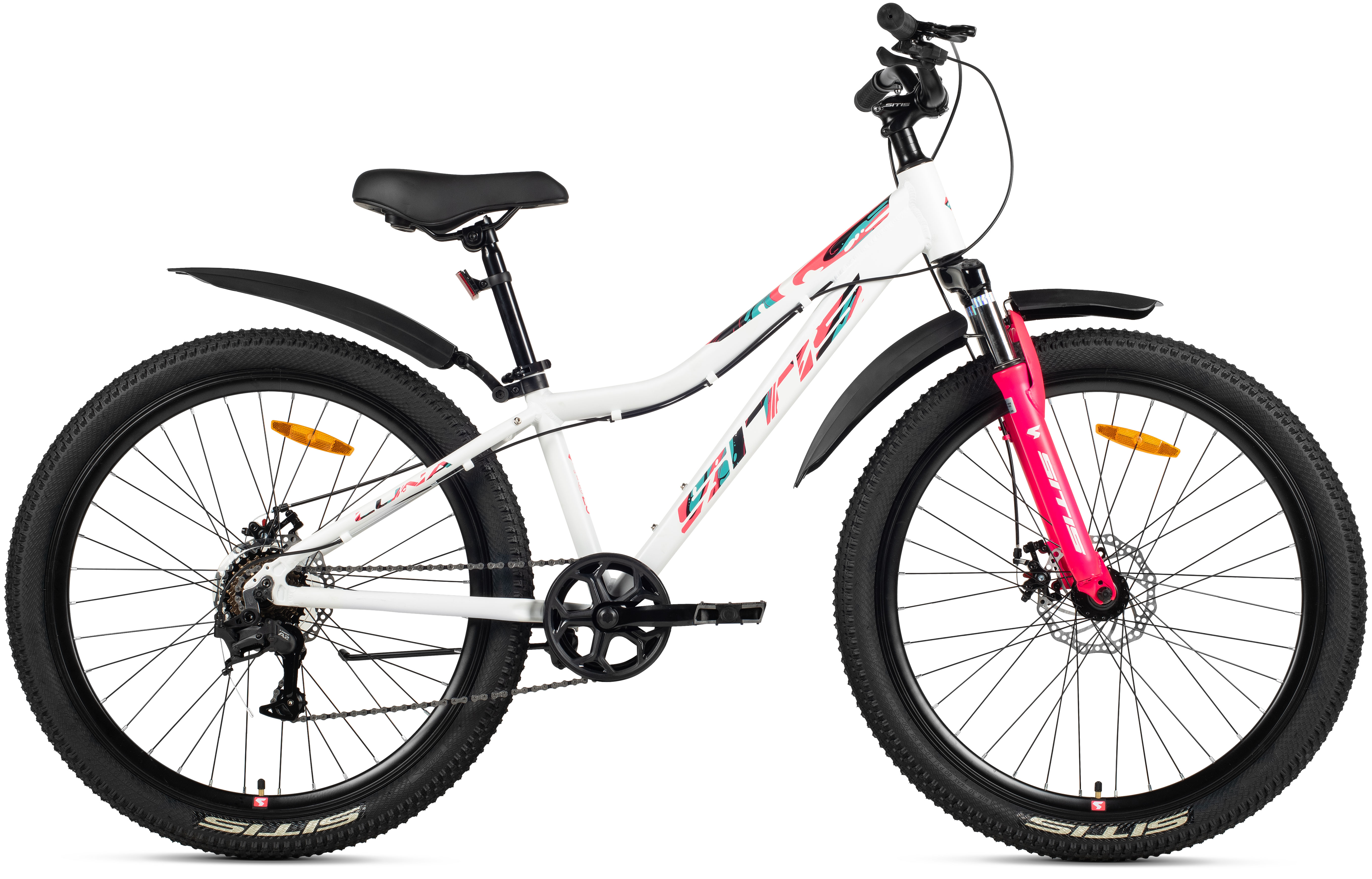 Велосипед SITIS LUNA 7SP MD 26" (2026) White-Pink-Black