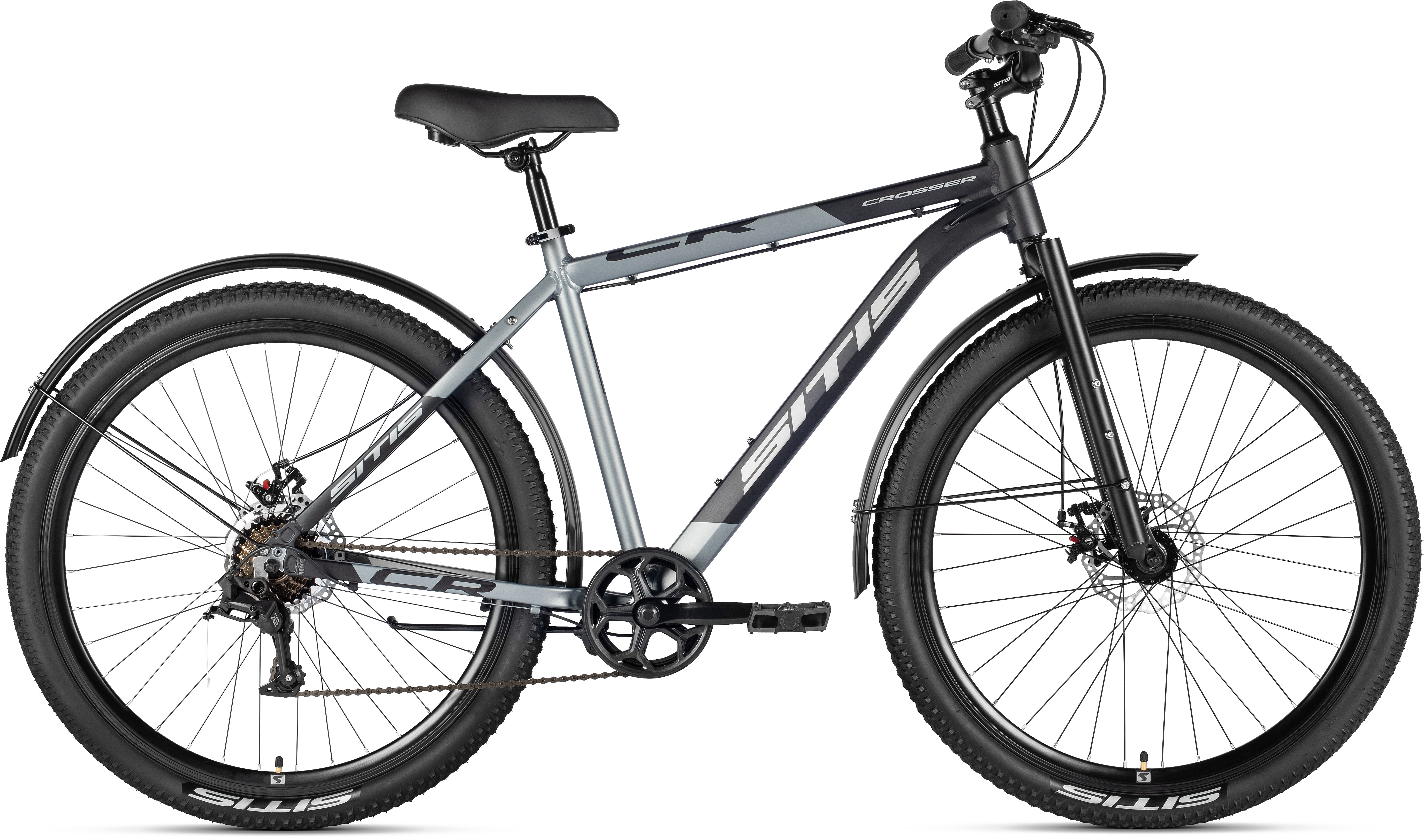 Велосипед SITIS CROSSER RIGID 7SP 27.5" (2025) Black-Grey