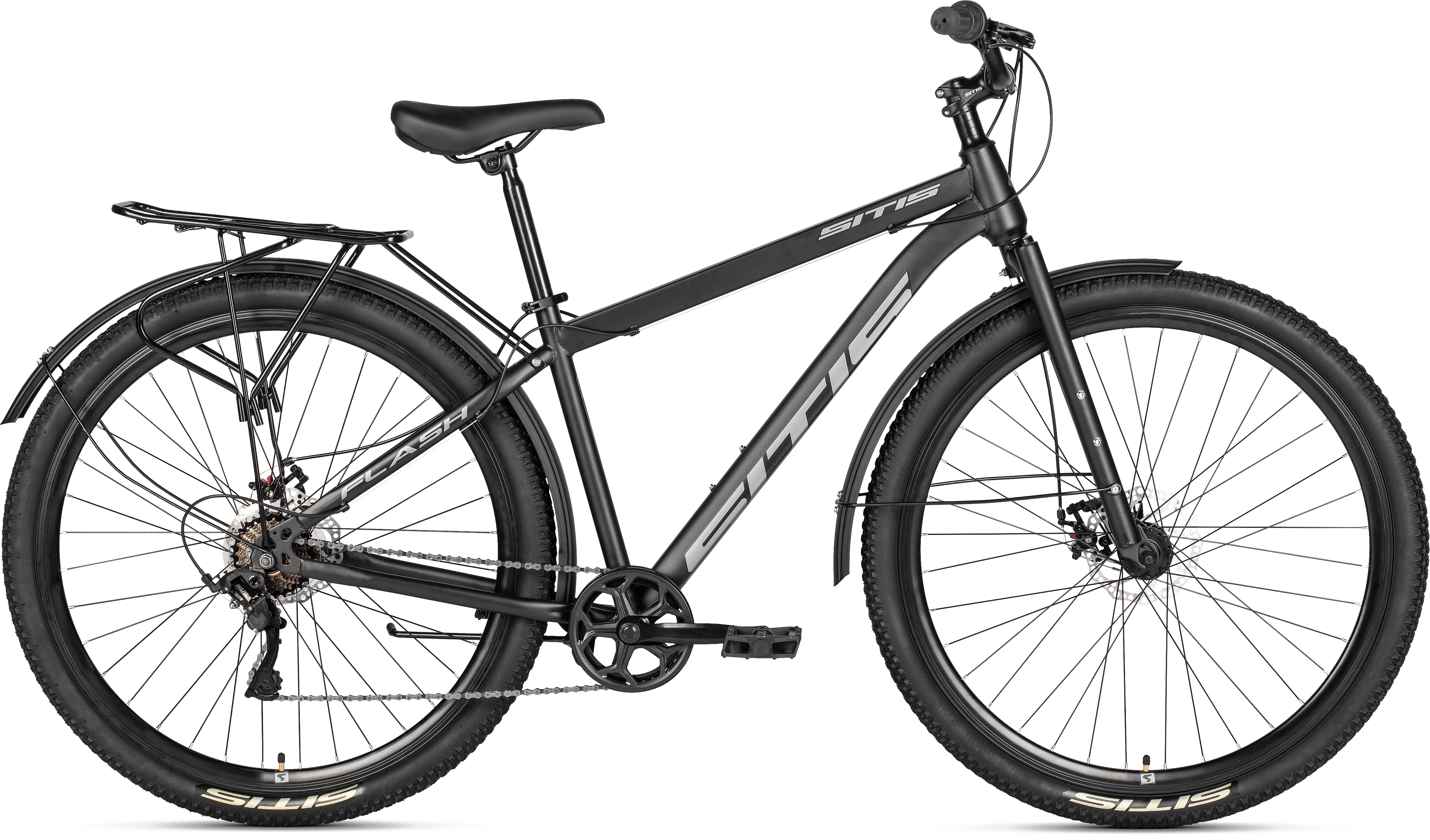 Велосипед SITIS FLASH RIGID 7SP 29" (2026) Black-Grey