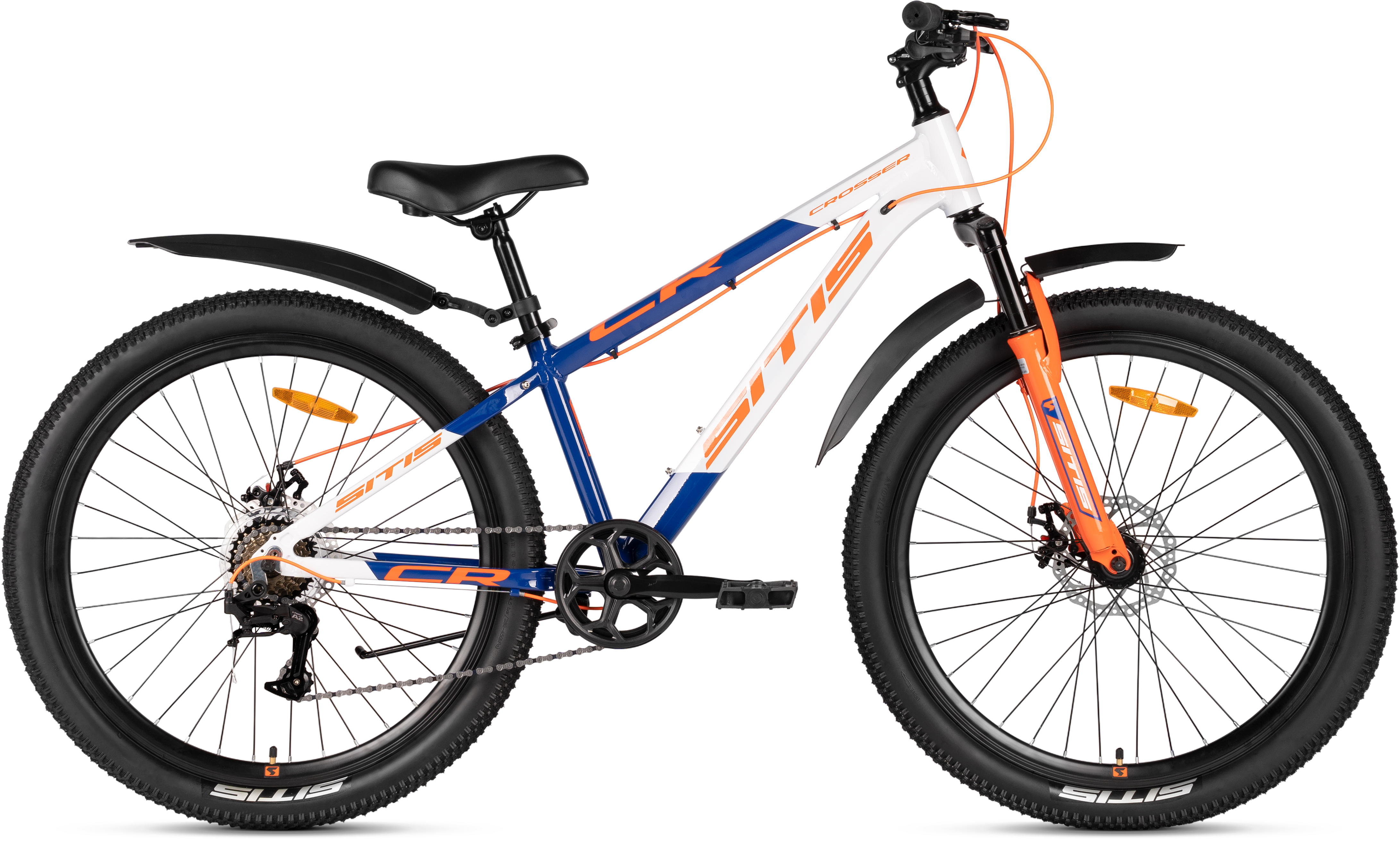 Велосипед SITIS CROSSER 6.0 MD 26" (2026) White-Blue-Orange