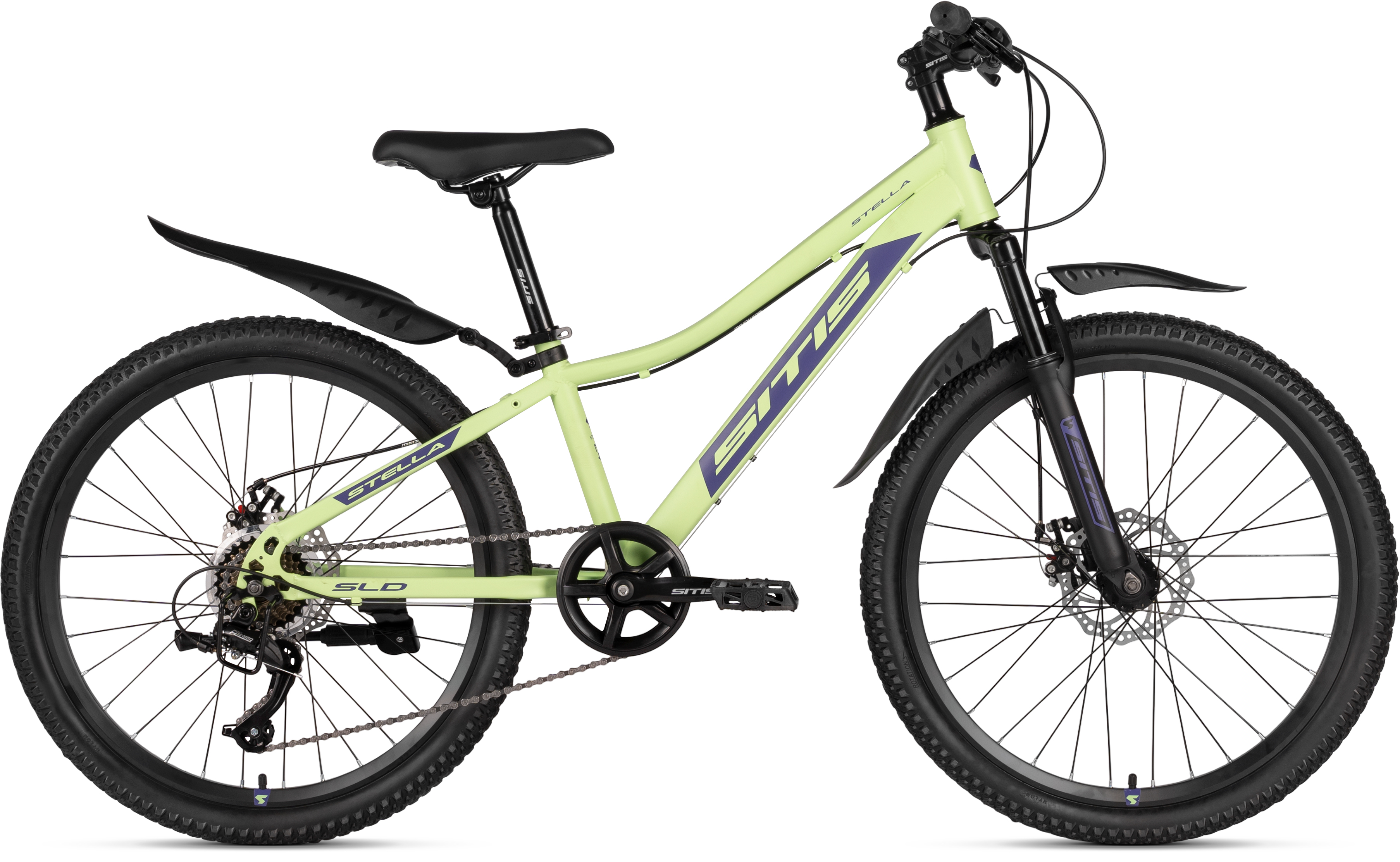 Велосипед SITIS Stella SLD 24" (2026) Green-Purple