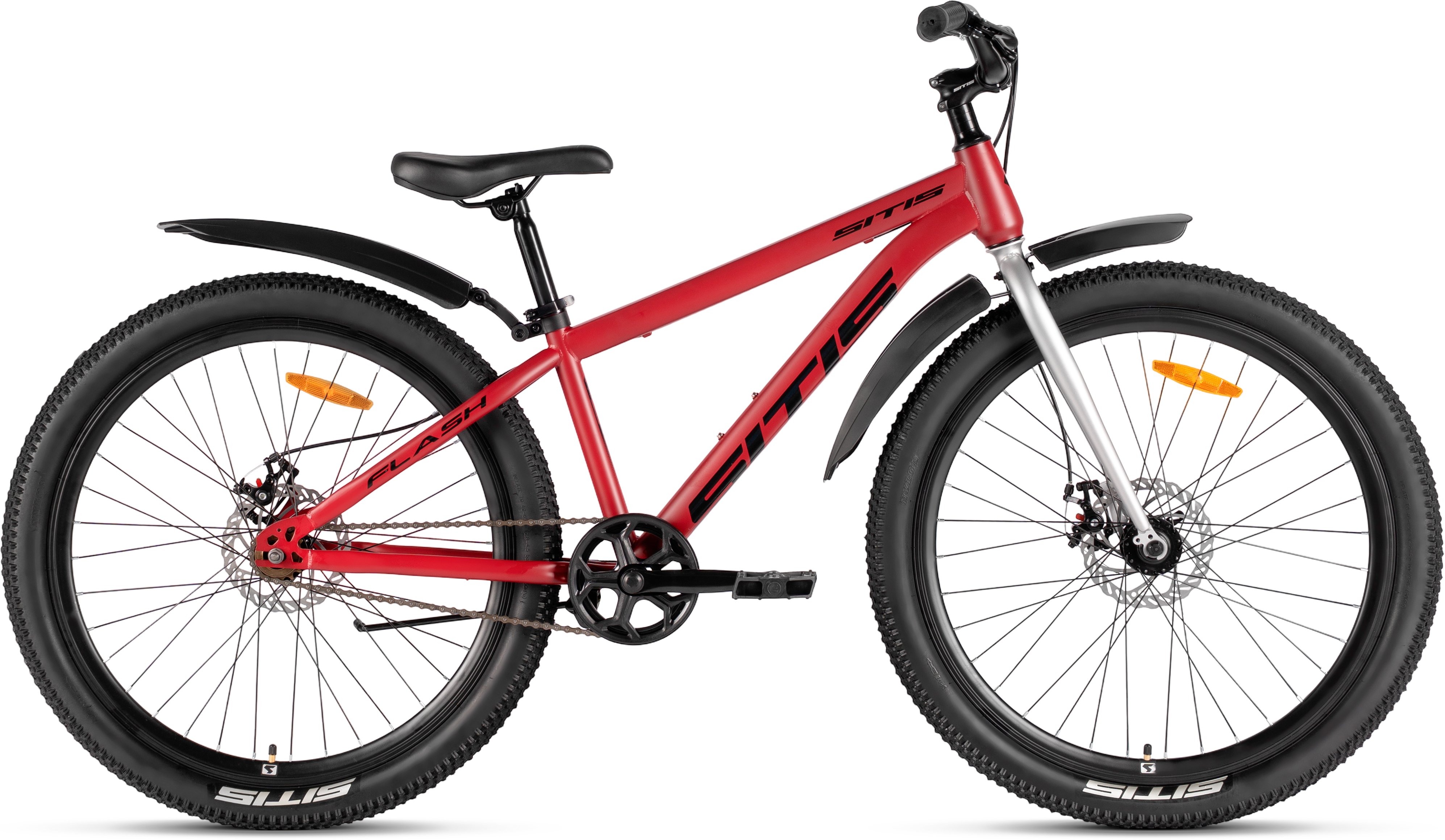 Велосипед SITIS FLASH RIGID SINGLE 26" (2026) Red-Black