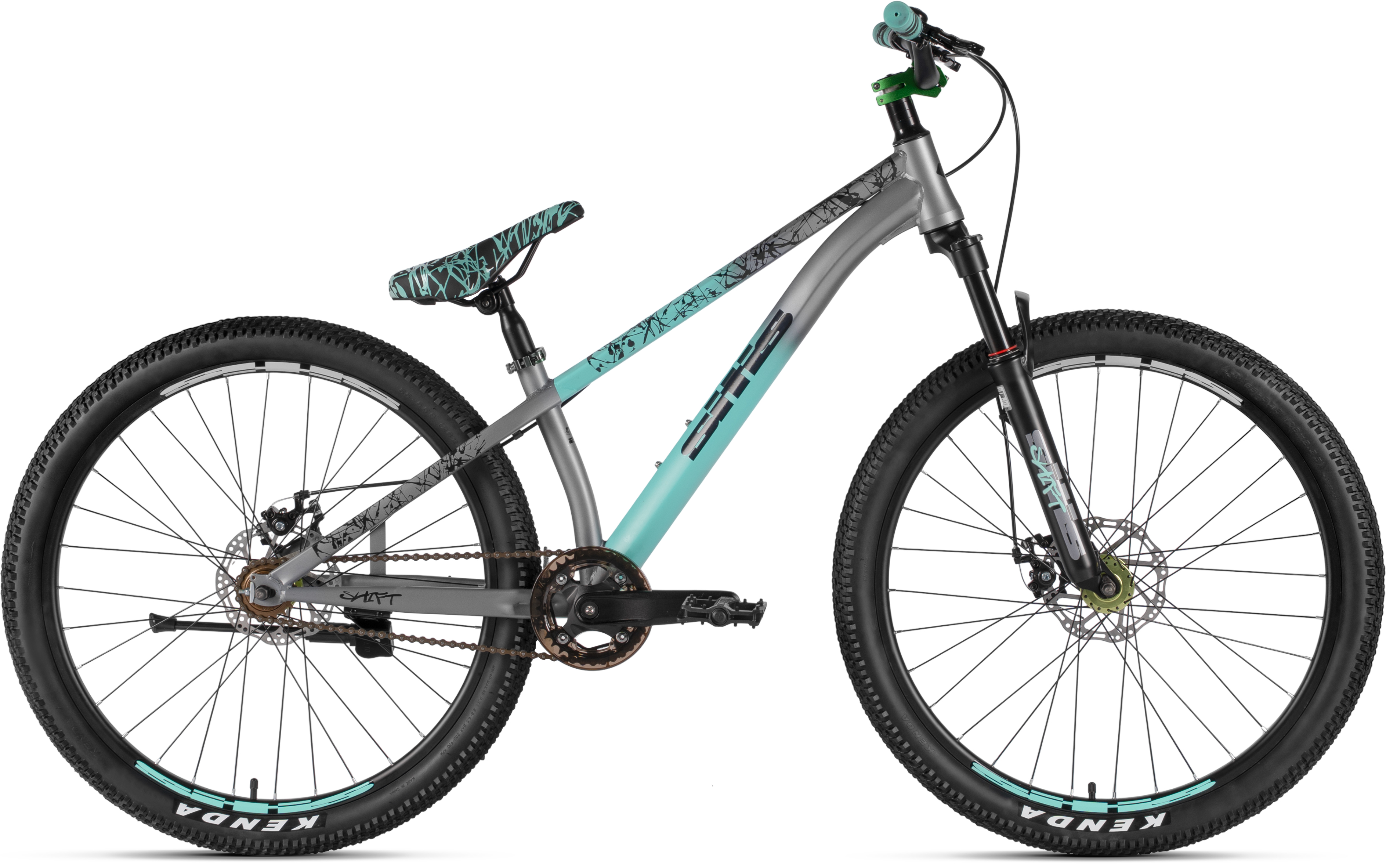 Велосипед SITIS SHIFT Single 26" (2026) Grey-Turquoise